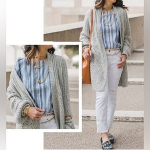 CAbi Cathedral Cardigan Cable Knit - MEDIUM